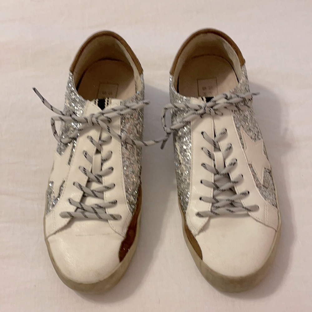 Shu Shop glitter sneakers with Star accent